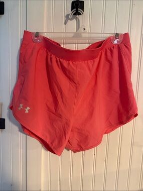 Under Armour Women's hot pink Athletic Running Shorts with liner